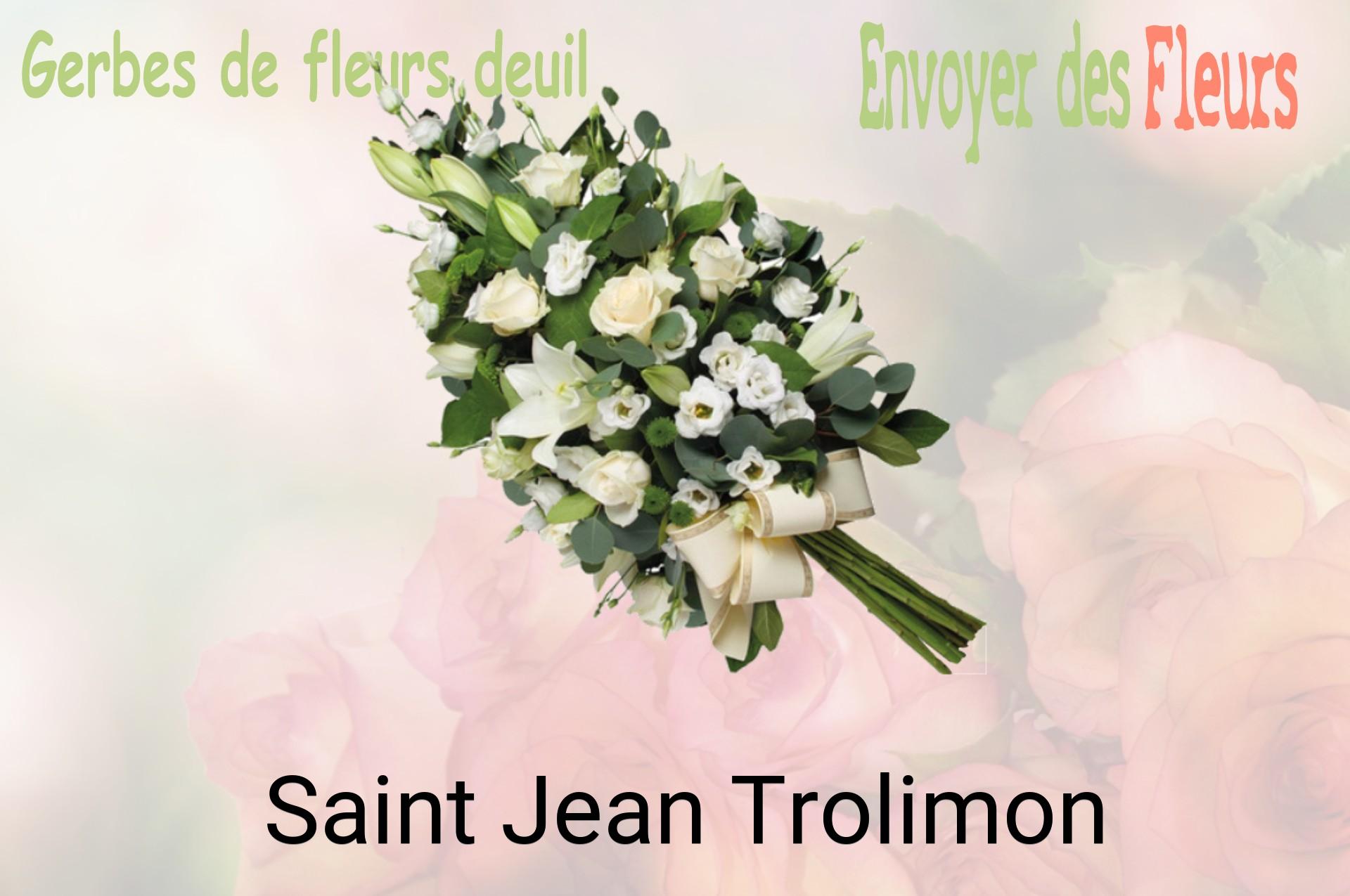 Gerbe de fleurs de deuil livrée à Saint-Jean-Trolimon